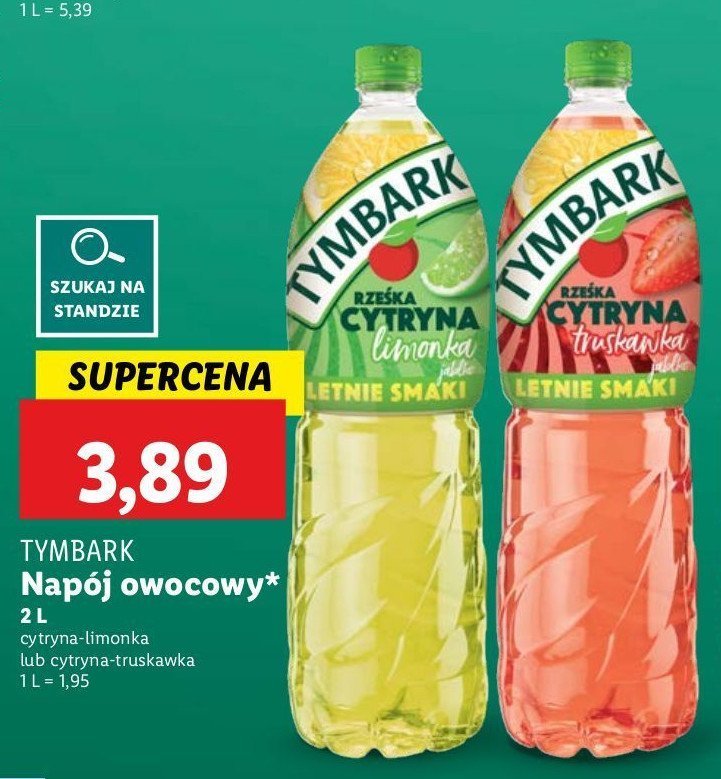 Nap贸j rze艣ka cytryna-limonka Tymbark promocja