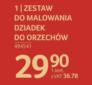Zestaw do malowania Dziadek do orzechów promocja w Selgros