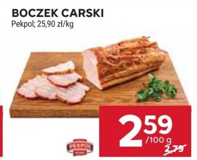 Boczek carski Pękpol promocja w Stokrotka
