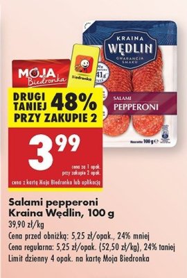 Salami pepperoni Kraina wędlin promocja
