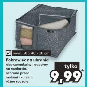 Pokrowiec na ubrania na zamek b艂yskawiczny 30 x 40 x 20 cm promocja
