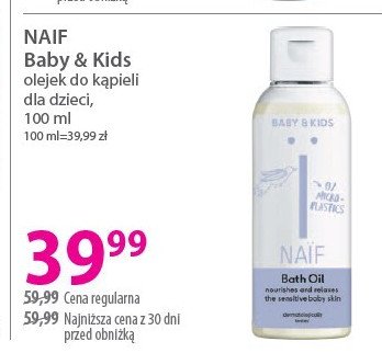 Olejek do ciała milky NAIF BABY promocja w Hebe