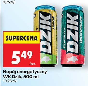 Napój energetyczny WK Dzik, 500 ml promocja w Biedronka