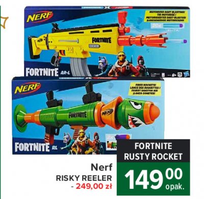 Pistolet risky reeler fortnite Nerf promocja