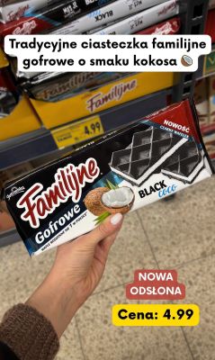 Ciasteczka gofrowe Black Coco promocja w Kaufland