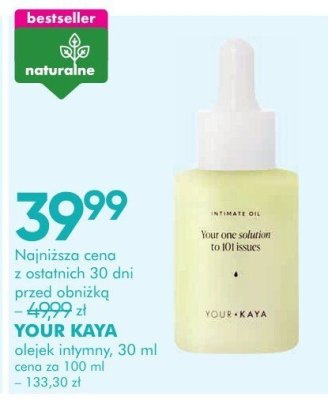 Olejek intymny YOUR KAYA promocja w Super-Pharm