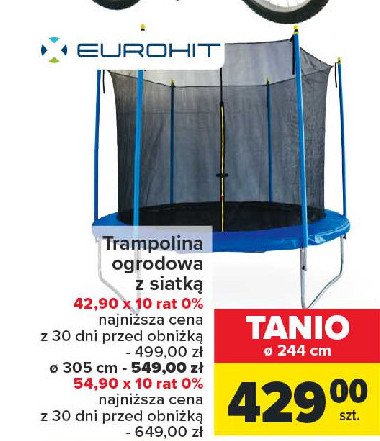 Trampolina 244 cm Eurohit promocja