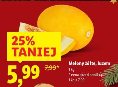 Melony żółte, luzem promocja w Lidl