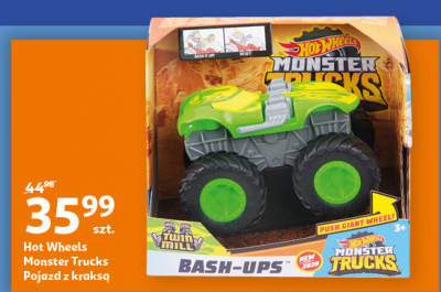 Samoch贸d monster trucks z kraks膮 Hot wheels promocja