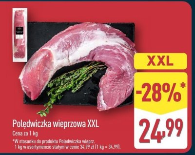 Polędwiczka wieprzow promocja w Aldi