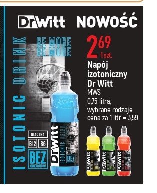 Napój izotoniczny pomarańczowy Dr witt promocja