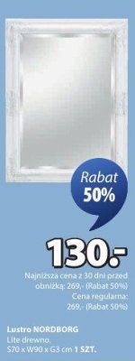 Lustro NORDBORG promocja w Jysk