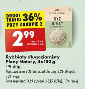 Ryż biały długoziarnisty Plony natury promocja