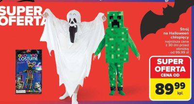 Strój na Halloween chłopięcy różne rodzaje Carrefour promocja w Carrefour