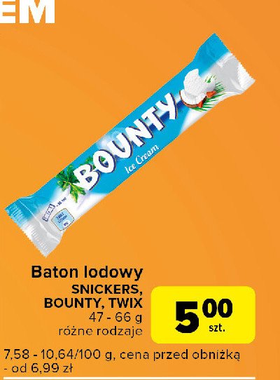 Baton lodowy Snickers promocja