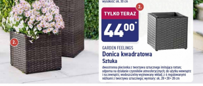 Donica kwadratowa 28 cm Garden feelings promocja