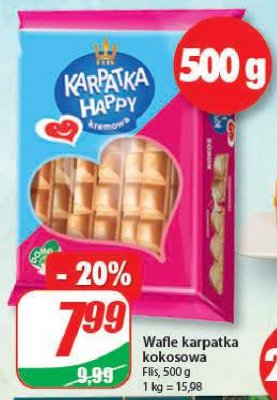 Ciastka karpatka kokosowe Flis promocja