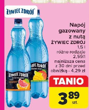 Woda mocny gaz mango i limonka Żywiec zdrój z nutą... promocja