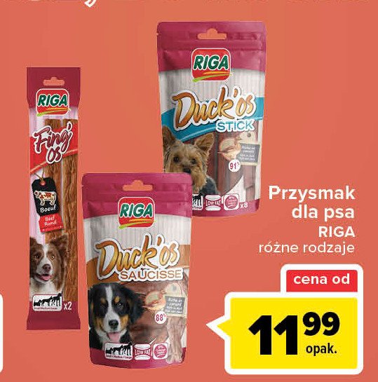 Przysmak dla psa saucisse RIGA DUCK'OS promocja