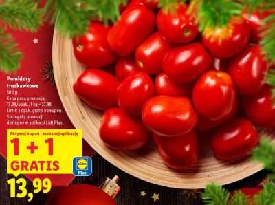 Pomidory truskawkowe Lidl promocja w Lidl