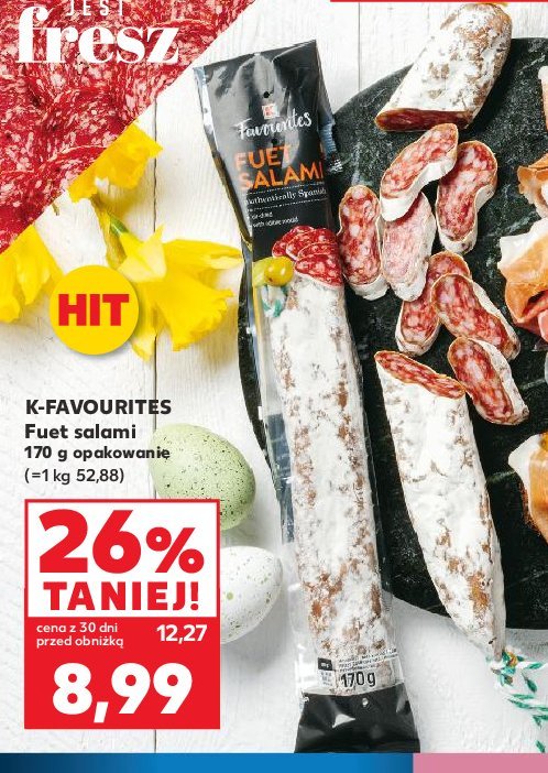 Salami fuet K-classic favourites promocja