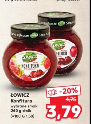 Konfitura truskawkowa Łowicz promocja