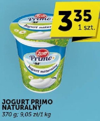 Jogurt Primo naturalny 370 g promocja w Groszek