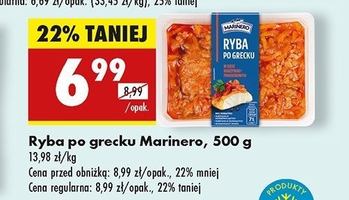 Ryba po grecku Marinero promocja w Biedronka