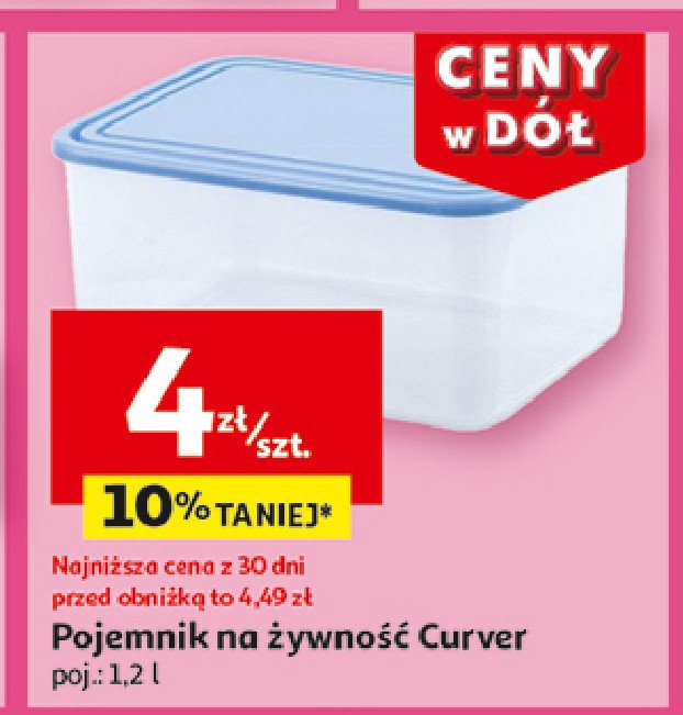 Pojemnik do przechowywania żywności 1.2 l Curver promocja