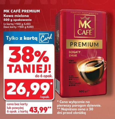Kawa mielona Premium, 500 g promocja w Kaufland