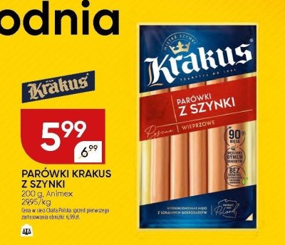 Parówki Krakus z szynki promocja w Chata Polska