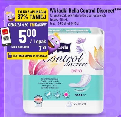 Wkładki Bella Control Discreet promocja w POLOmarket