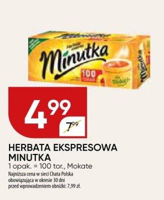 Herbata ekspresowa minutka promocja w Chata Polska