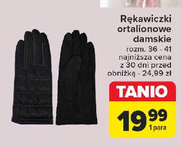 Rękawiczki ortalionowe damskie promocja