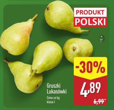 Gruszki Lukasówki promocja w Aldi