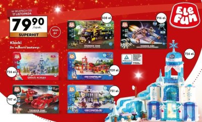 Klocki Ele Fun zamek 726 el. promocja w Biedronka