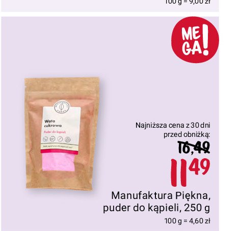 Puder do kąpieli wata cukrowa Manufaktura piękna promocja