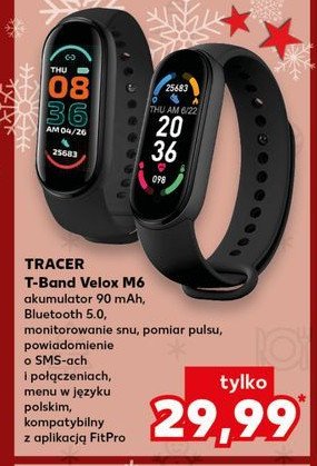 Opaska t-band velox m6 Tracer promocja w Kaufland