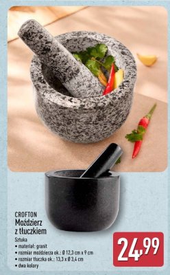 Moździerz z tłuczkiem CROFTON promocja w Aldi