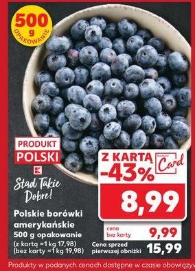 Borówki amerykańskie K-classic stąd takie dobre! promocja