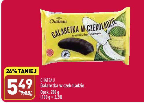 Galaretka w czekoladzie o smaku bananowym Chateau Chateau (aldi) promocja