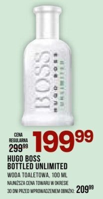 Woda toaletowa Hugo Boss Bottled Unlimited promocja w Drogerie Natura