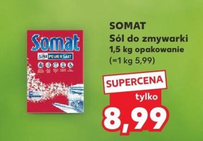 Sól do zmywarki SOMAT 1,5 kg promocja w Kaufland