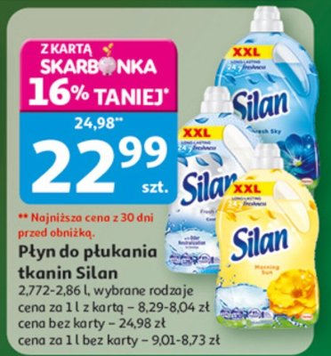 Płyn do płukania tkanin Silan 2,772-2,86 L, wybrane rodzaje promocja w Auchan