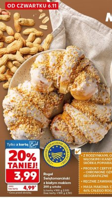 Rogal świętomarcinski z białym makiem promocja w Kaufland
