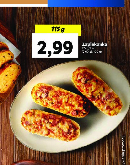 Zapiekanka Chrupiące z pieca promocja