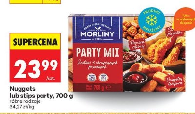 Nuggets Morliny Party, 700 g różne rodzaje promocja w Biedronka