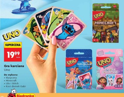 Gra karciana Uno Minecraft promocja w Biedronka