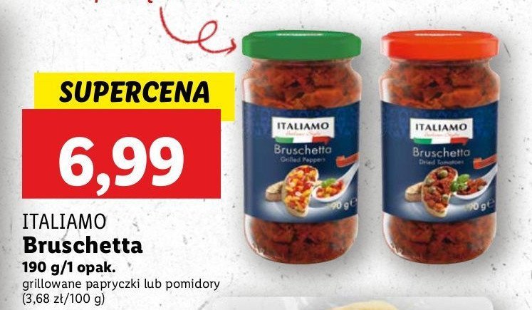 Bruschetta z grillowanej papryki Italiamo promocja