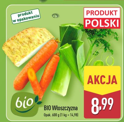BIO Włoszczyzna promocja w Aldi